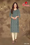 Kalakruti Vol 1 By Ganpati Cotton Printed Straight Kurti Wholesale Price In Surat
